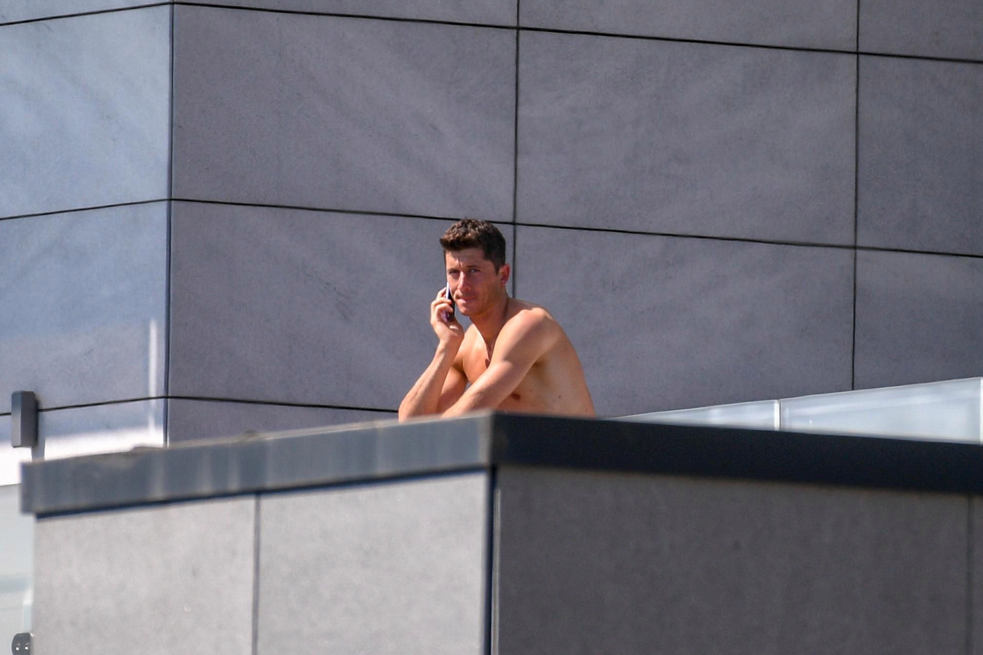 Robert Lewandowski nago w Soczi