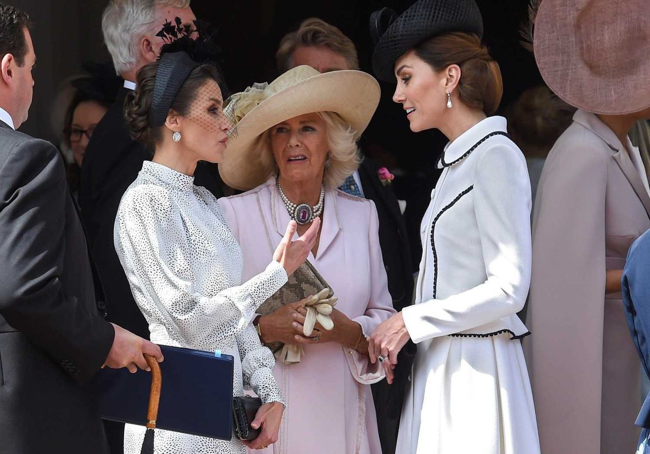Królowa Letizia, księżna Kate, księżna Camilla - Order of the Garter