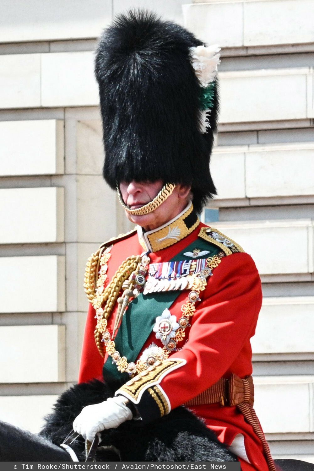 książę Karol - Jubileusz królowej Elżbiety - parada Trooping the Colour 2022