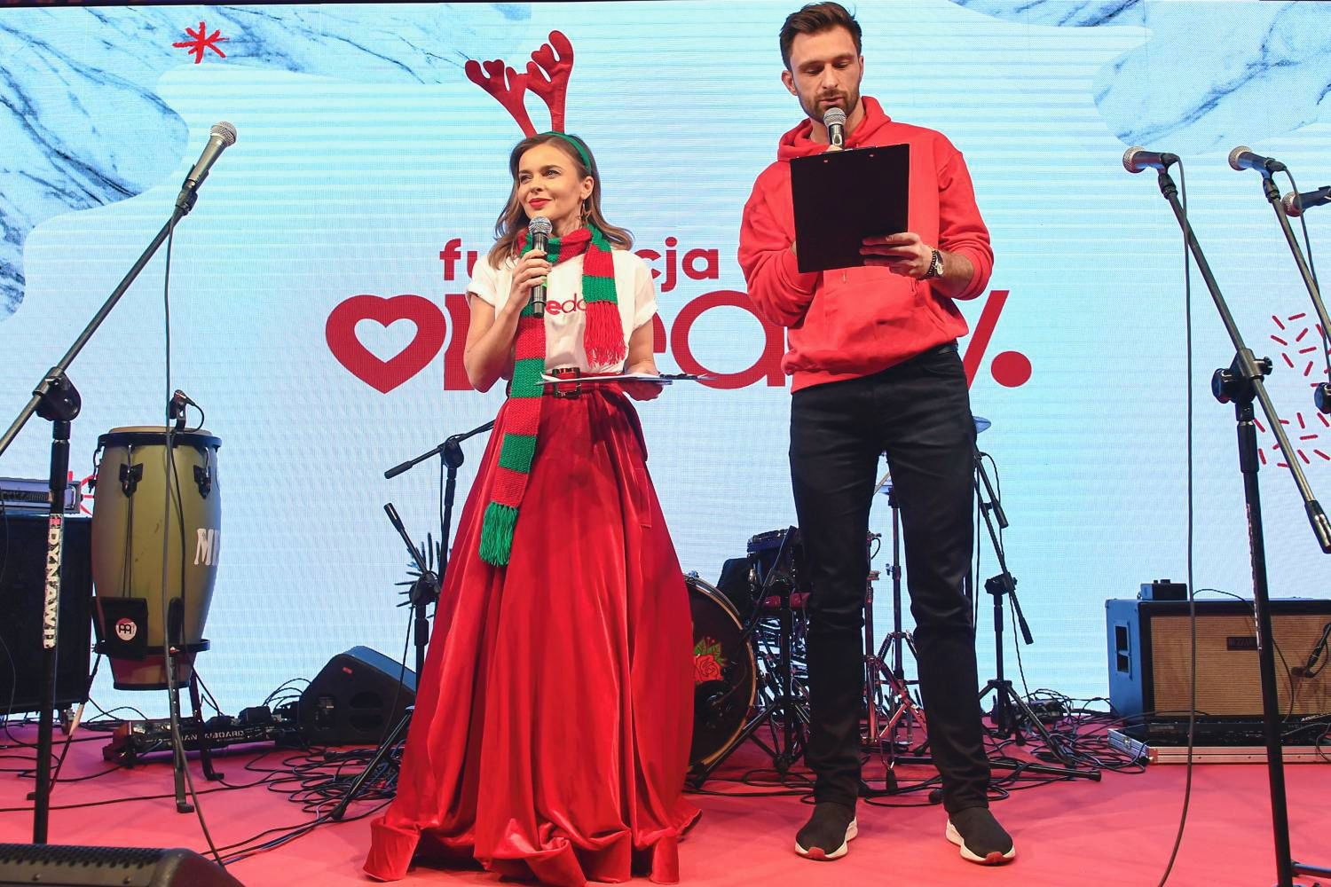 Edyta Herbuś ze współprowadzącym One Day Gwiazdka