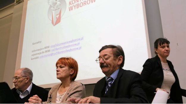 (od lewej) Józef Orzeł, Dorota Kania, Jerzy Targalski i Ewa Stankiewicz