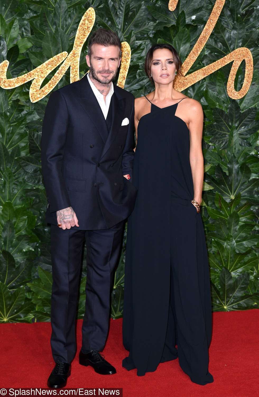 Victoria Beckham i David Beckham - British Fashion Awards 2018