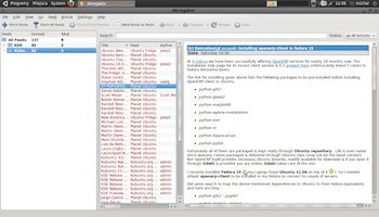 Akregator - Widok wiadomości