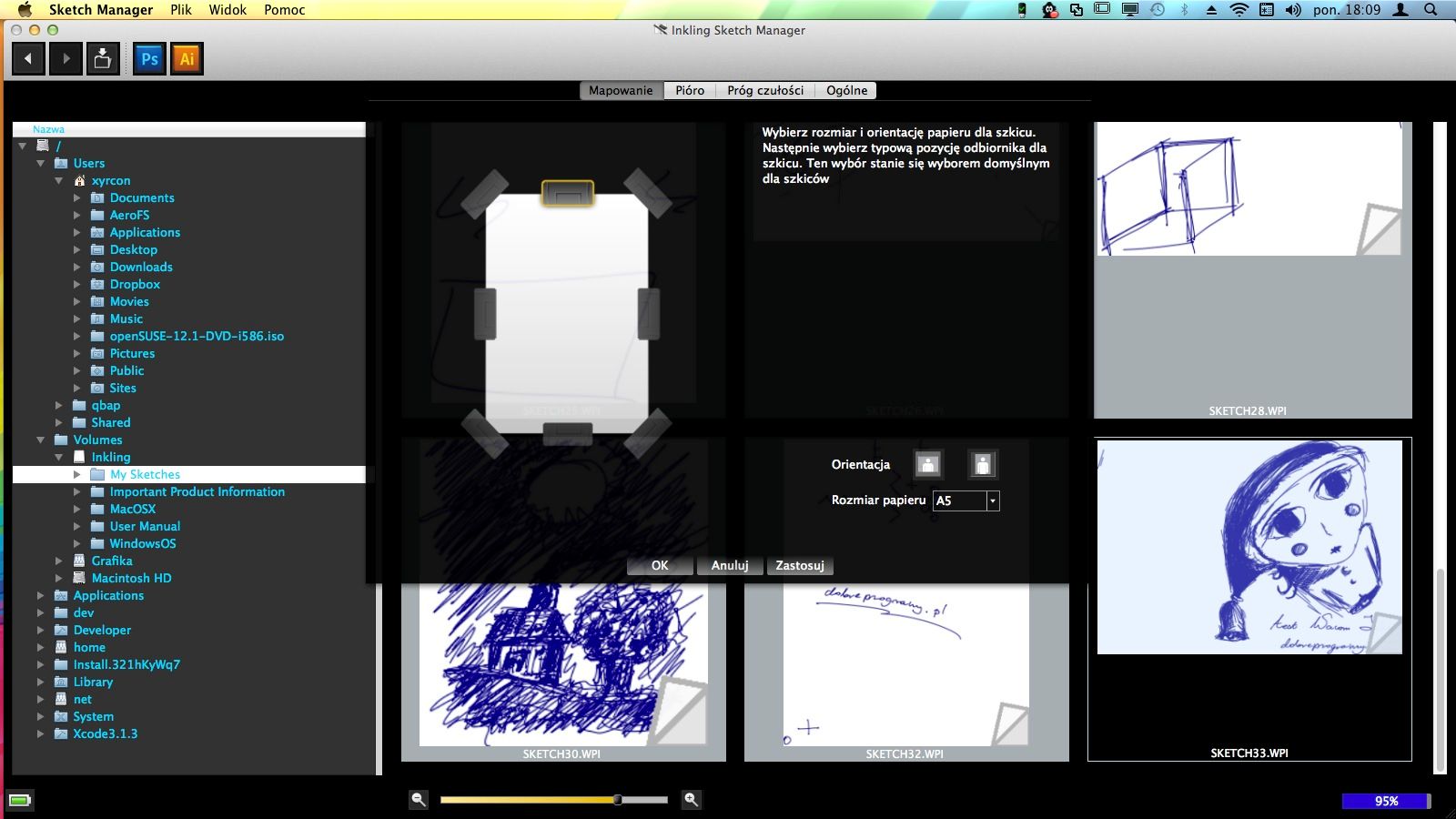 Możliwe miejsca mocowania odbiornika