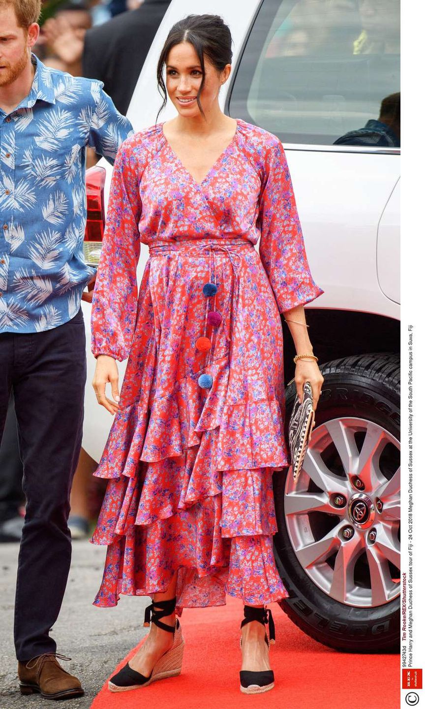Ciężarna Meghan Markle i książę Harry na Fidżi