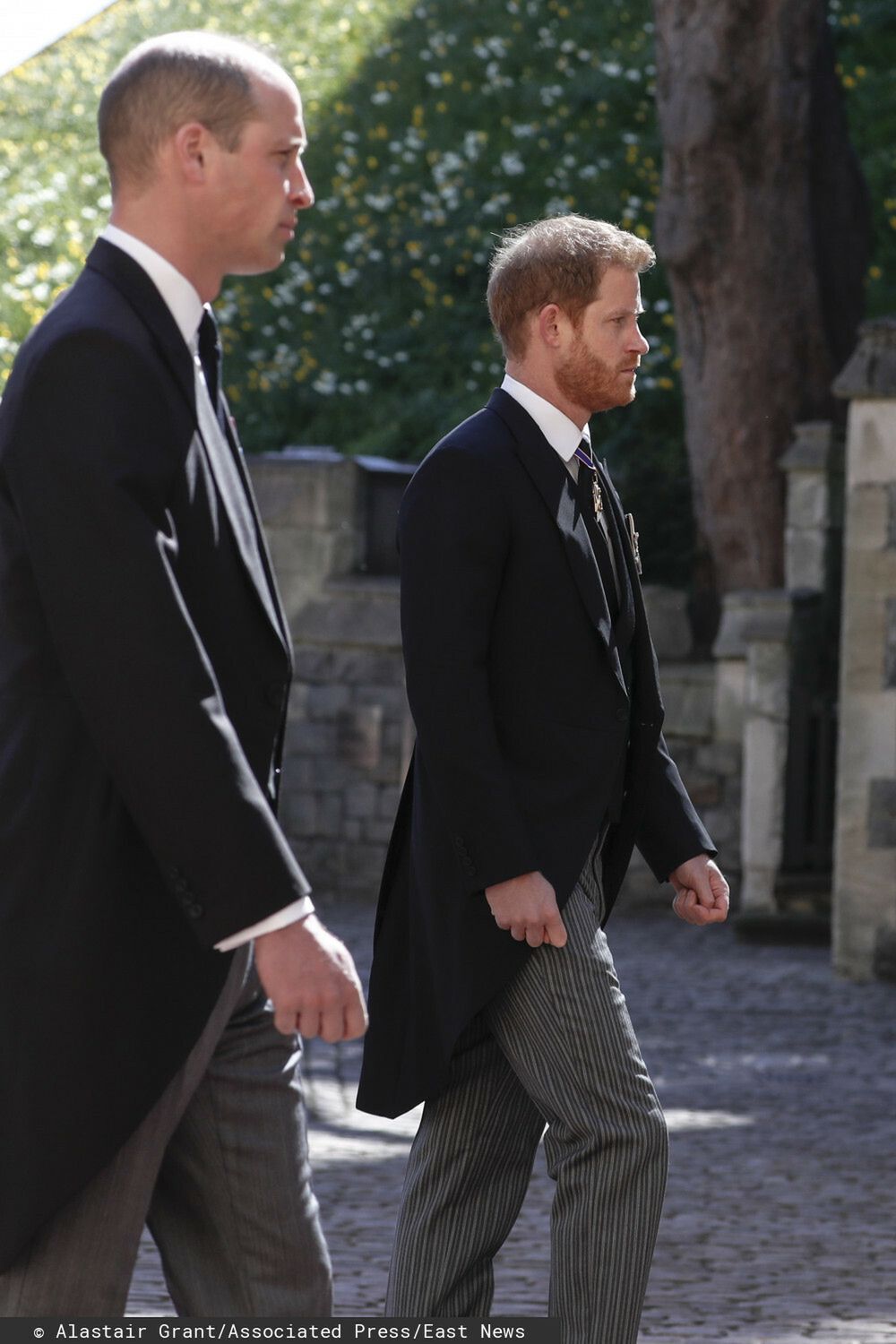 Harry i William na pogrzebie księcia Filipa