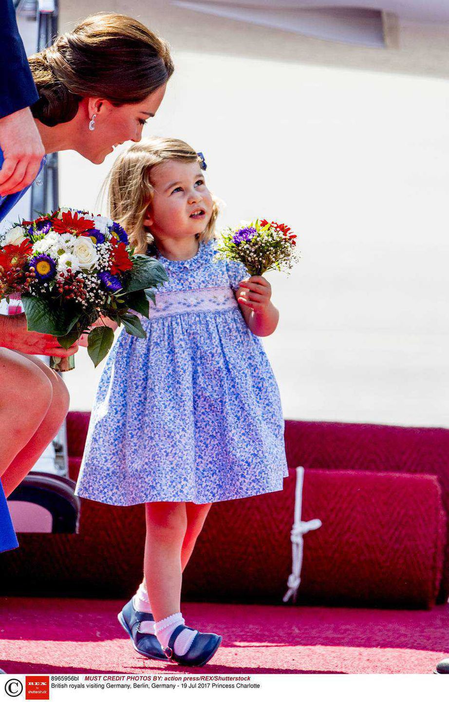 Księżna Kate i księżniczka Charlotte w Berlinie