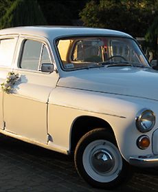 Klimatyczne auto ślubne