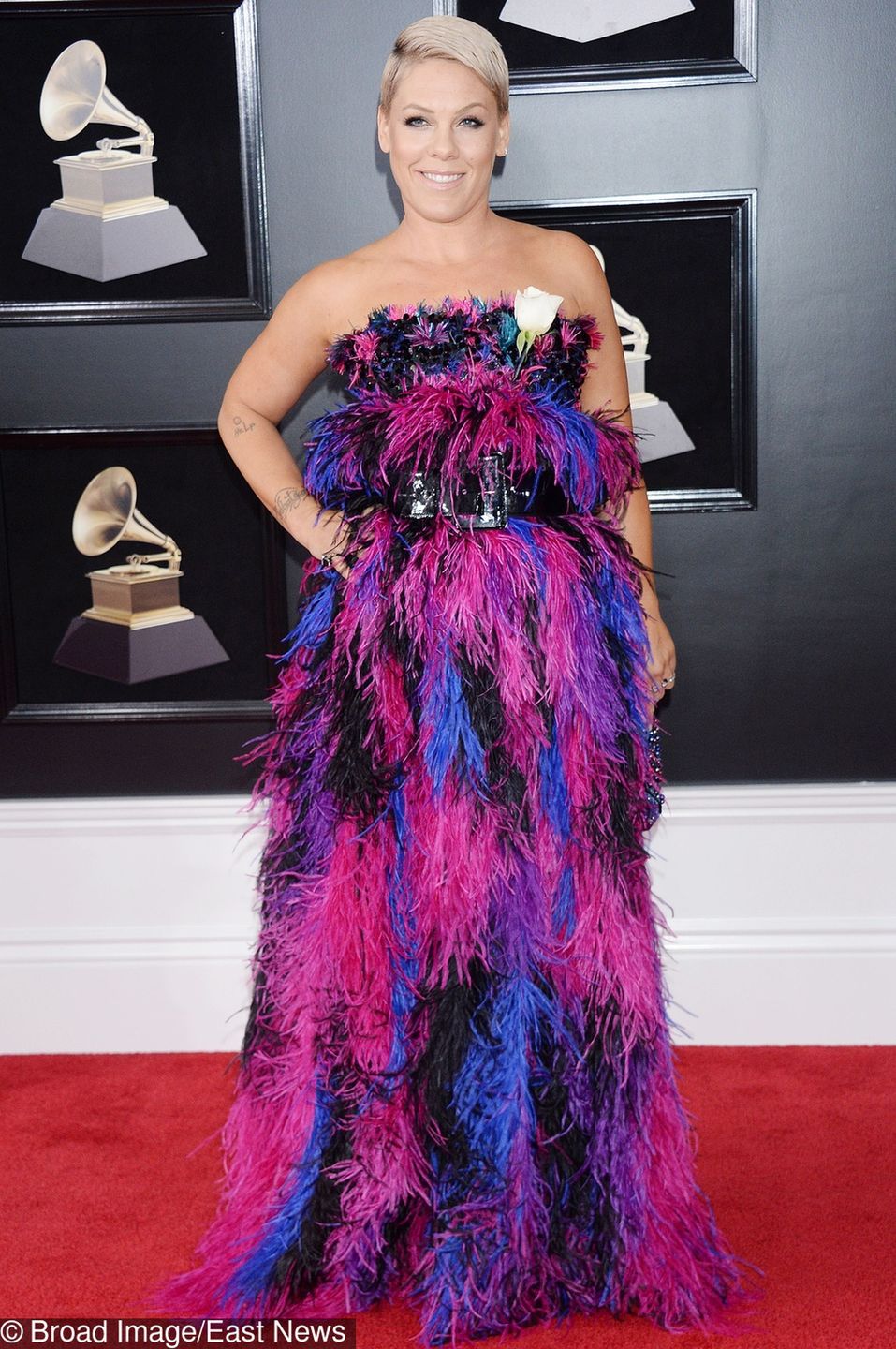 Pink - Grammy 2018, kreacja: Armani Prive