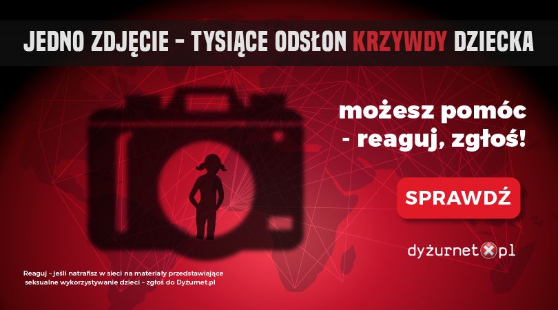 W każdej chwili można zgłosić materiały pedofilskie w sieci