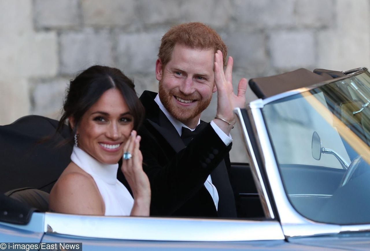 Meghan Markle w drugiej sukni ślubnej i książę Harry w smokingu