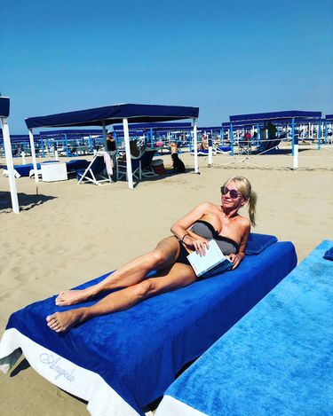Mariola Bojarska-Ferenc na wakacjach z mężem we Włoszech