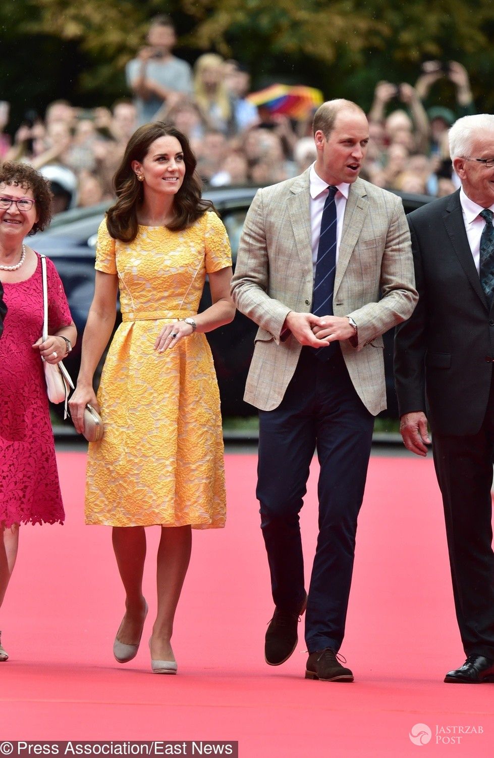 Księżna Kate w żółtej sukience w Niemczech