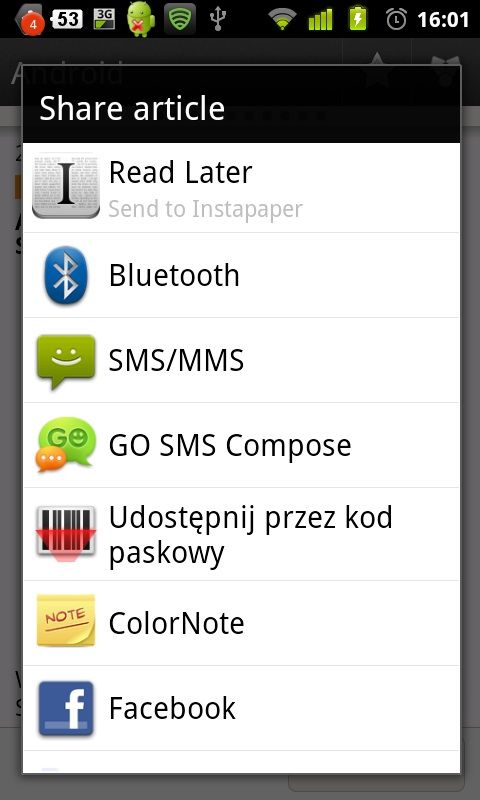 Taptu - Dzielenie się materiałami