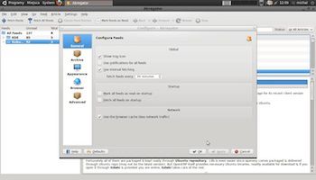 Akregator - Ustawienia