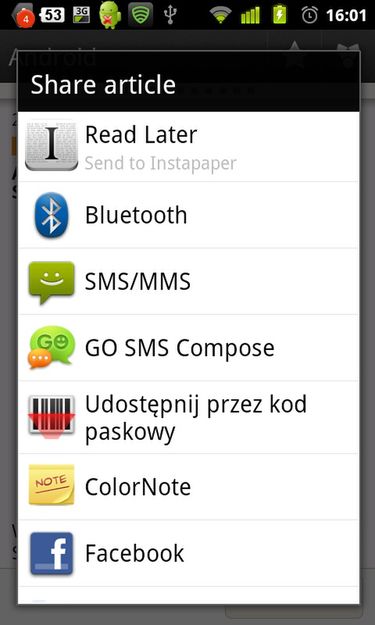 Taptu - Dzielenie się materiałami