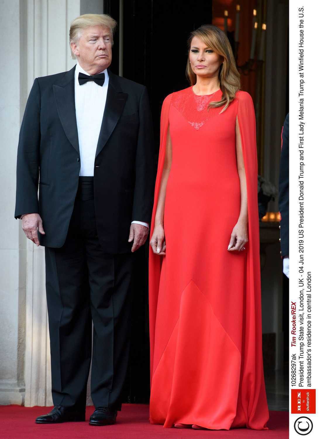 Donald Trump i Melania Trump w Londynie