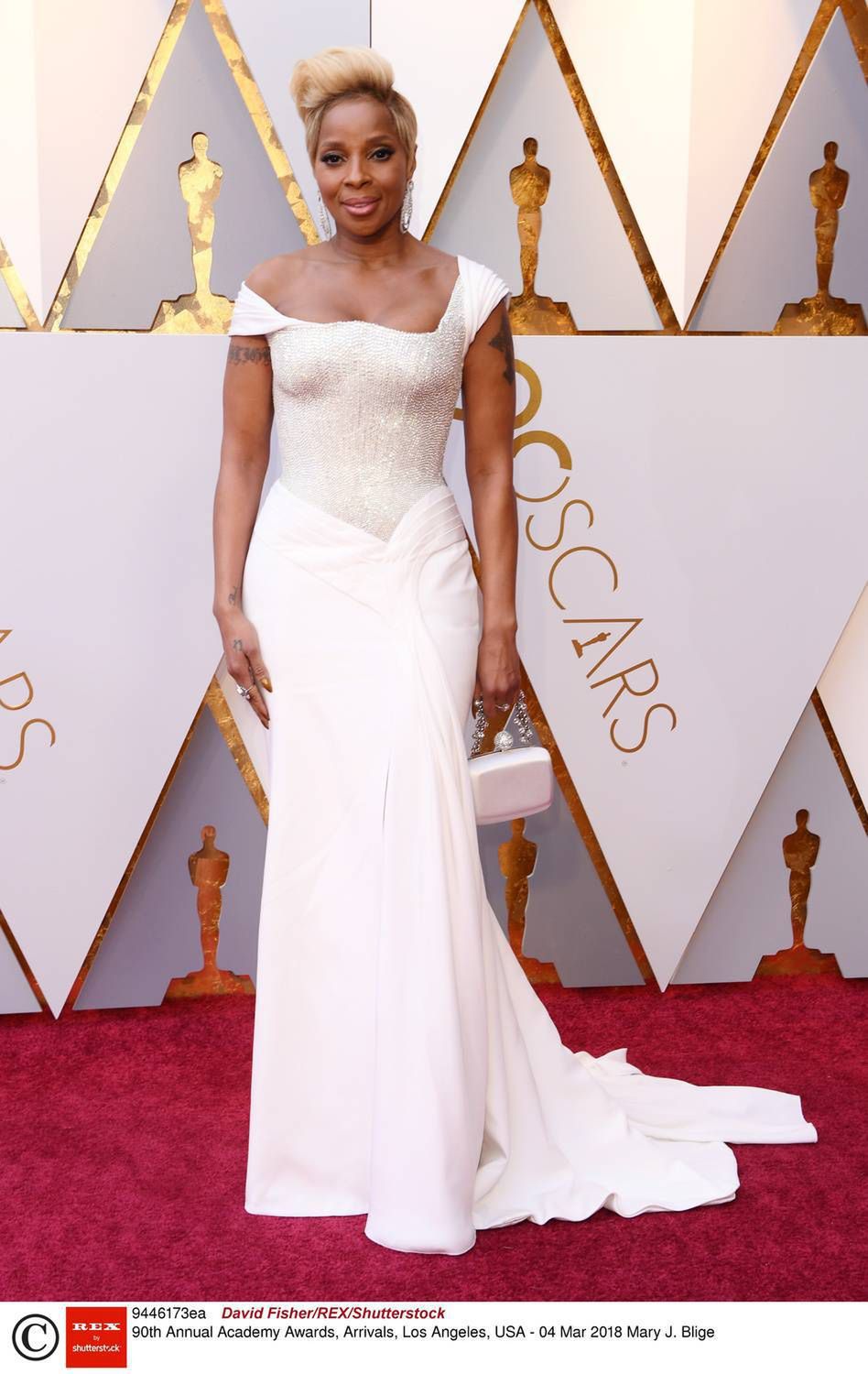 Mary J. Blige – Oscary 2018, kreacja: Versace
