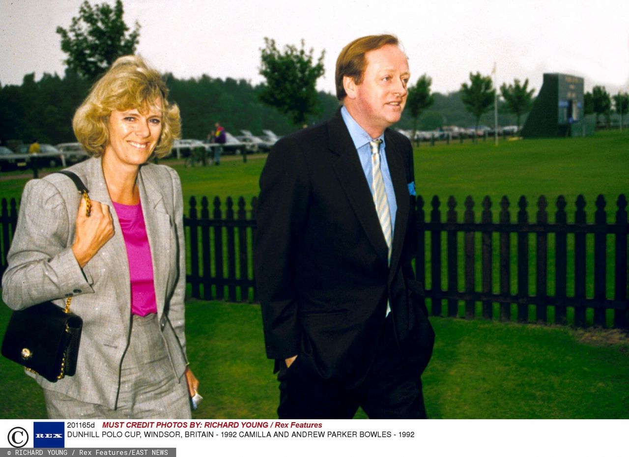 Camilla Parker-Bowles z pierwszym mężem Andrew Parker-Bowles