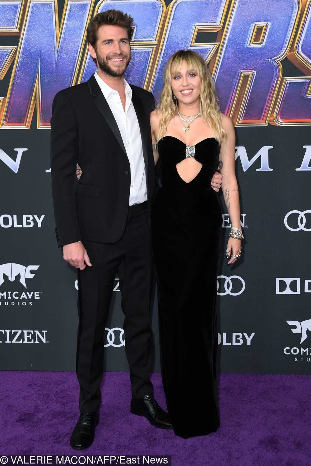 Miley Cyrus i Liam Hemsworth - światowa premiera Avengers