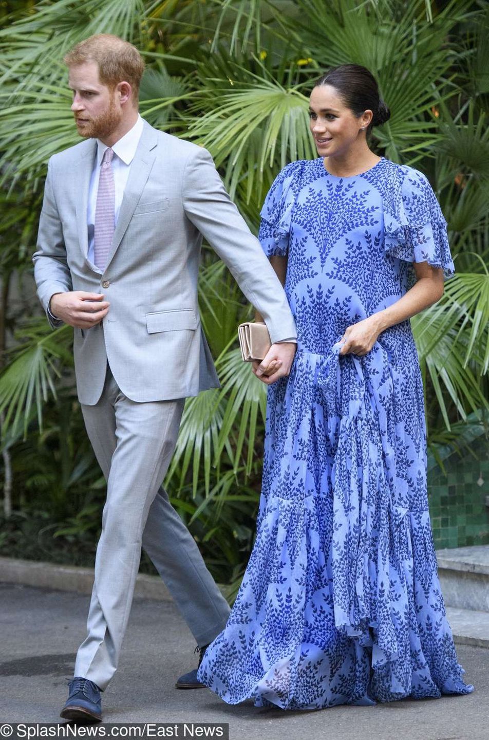 Meghan Markle i książę Harry na spotkaniu z królem Maroka