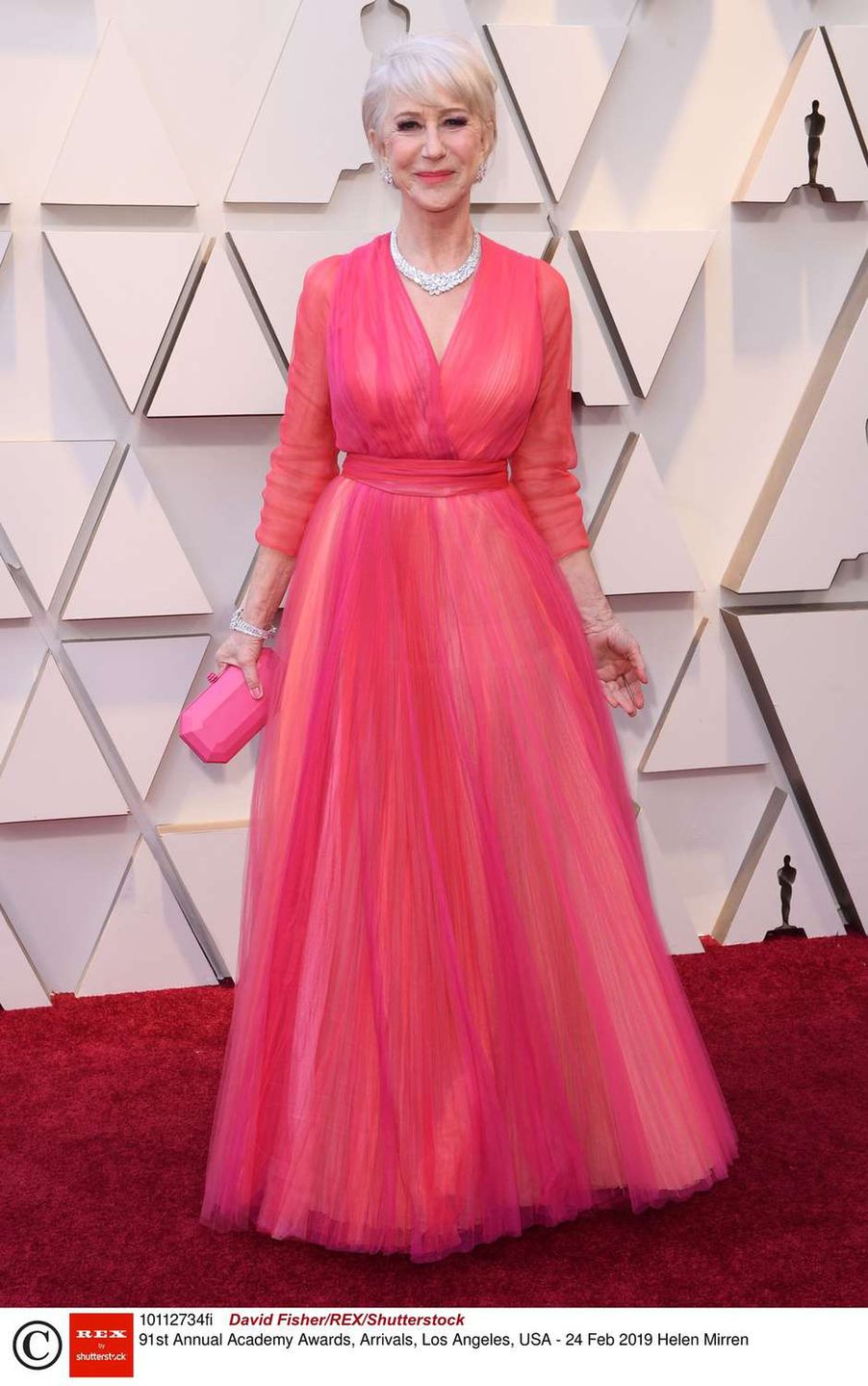 Helen Mirren – Oscary 2019, kreacja: Schiaparelli