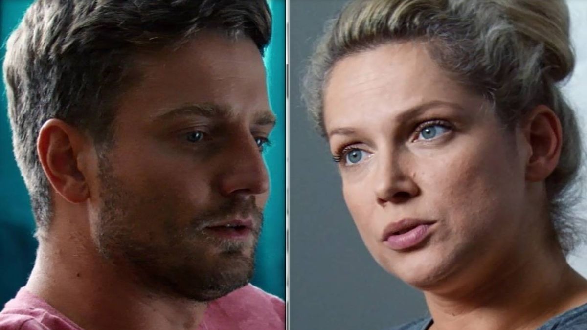 Przyjaciółki 6 odc 10, Patrycja (Joanna Liszowska), Michał (Marcin Rogacewicz) fot:  Polsat materiały prasowe