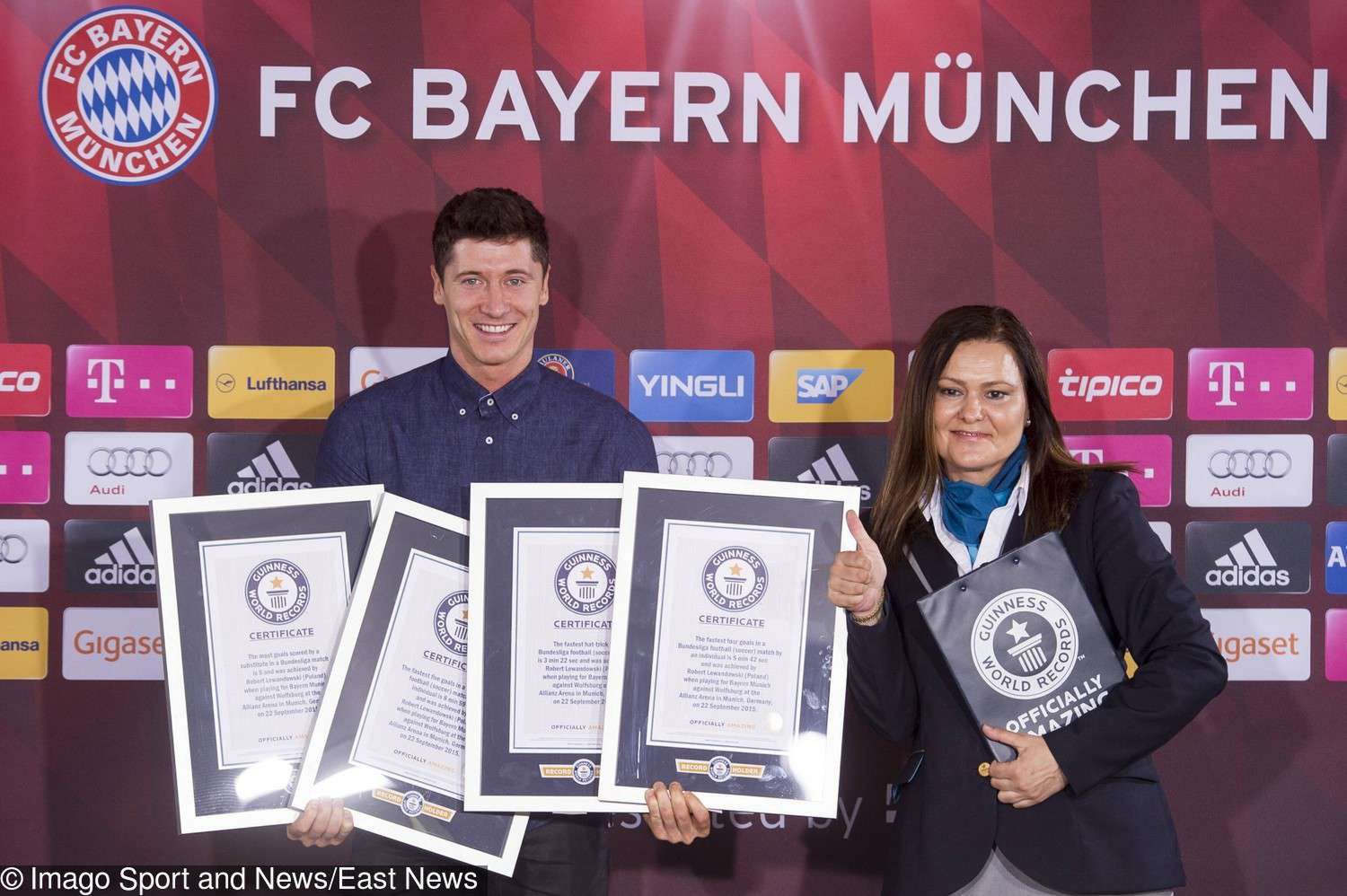 Robert Lewandowski trafił do księgi rekordów Guinnessa