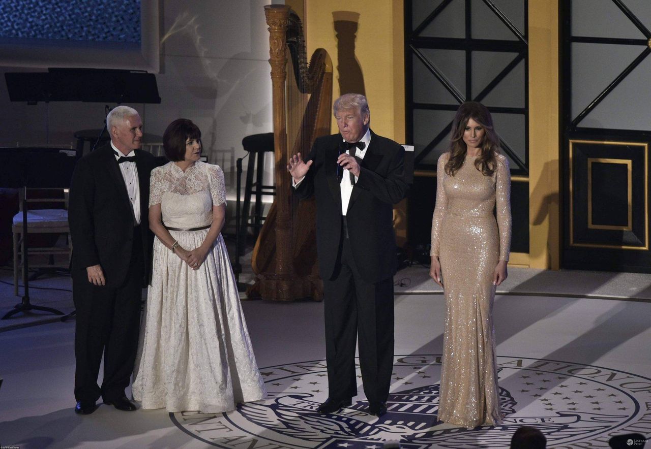 Donald i Melania Triump na balu przed inauguracją