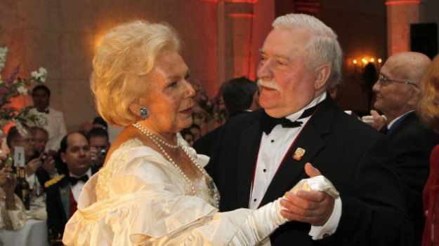 Blanka Rothstein i Lech Wałęsa