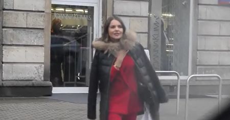 Która gwiazda wybrała czerwony garnitur? (WIDEO)