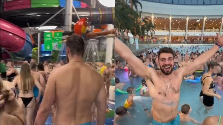 Pokazał, co się dzieje w popularnym parku wodnym. "40 minut czekania"