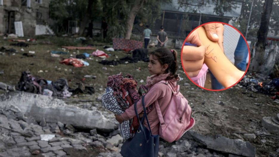 Koszmar w Strefie Gazy. Dzieci piszą nazwiska na swoich ciałach