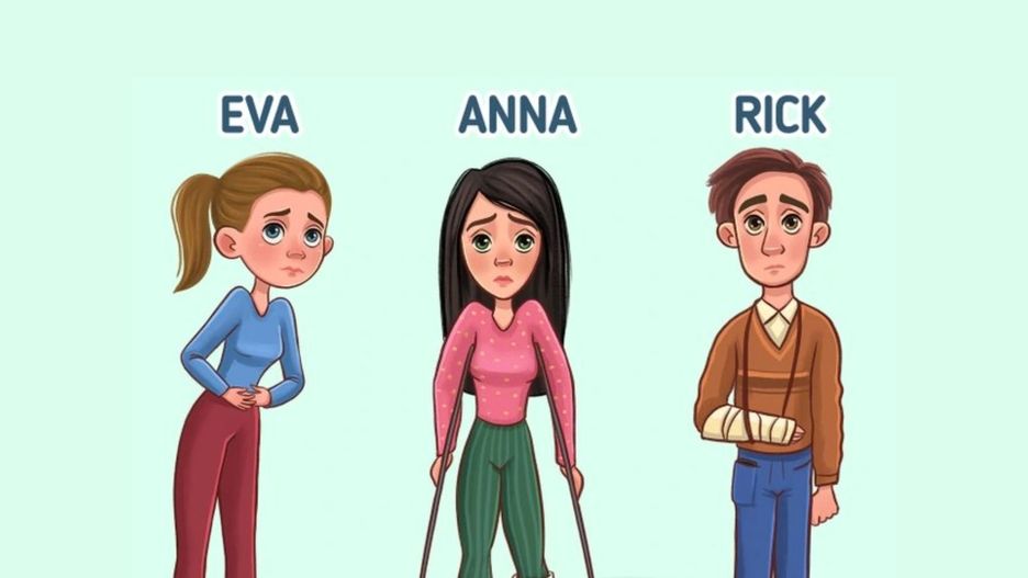 Sprawdź swoją inteligencję. Która postać z obrazka udaje chorobę?