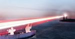 Morskie laserowe działo w akcji