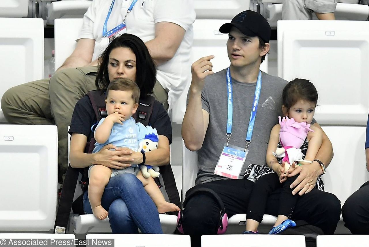 Mila Kunis i Ashton Kutcher pierwszy raz pokazali swoje dzieci