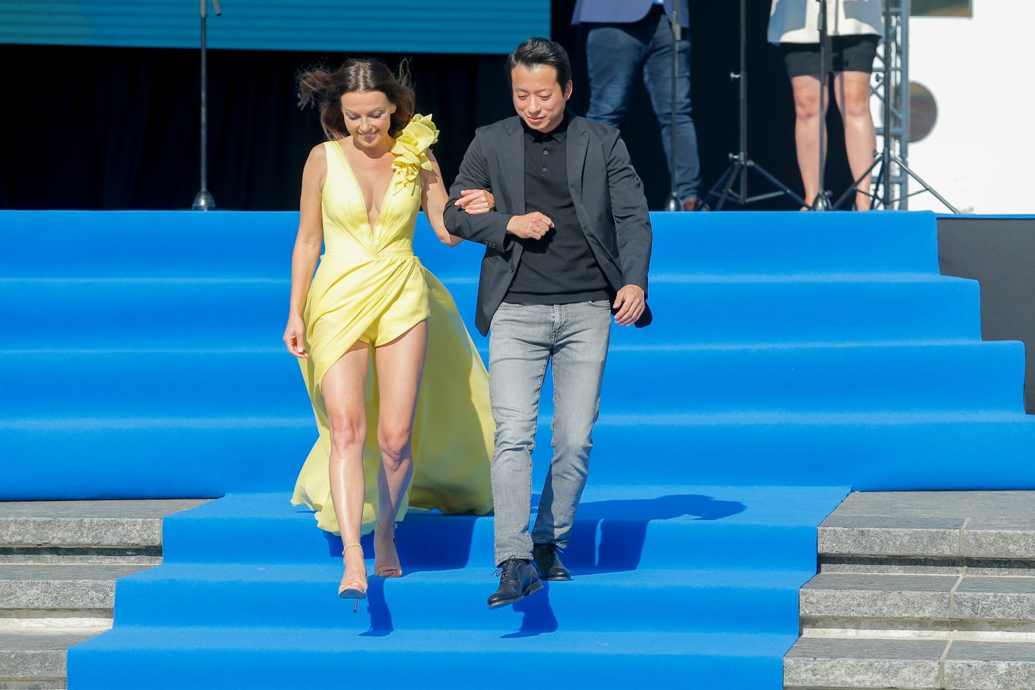 Katarzyna Glinka, Hiroaki Murakami - Festiwal Gwiazd w Międzyzdrojach, sobota (fot. AKPA)