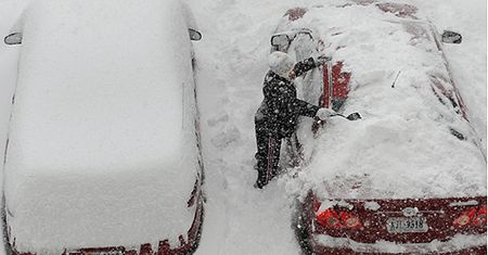 Burza śnieżna w USA