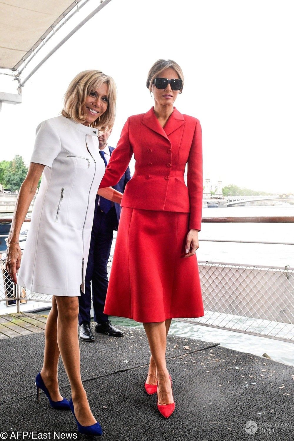 Melania Trump i Brigitte Macron w Paryżu