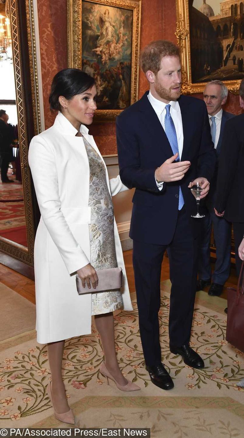 Meghan Markle i książę Harry na przyjęciu na część księcia Karola