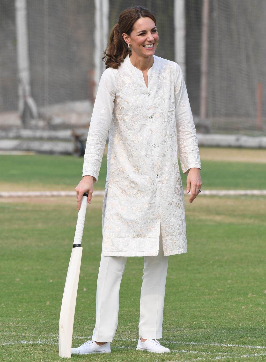 Księżna Kate na boisku do krykieta