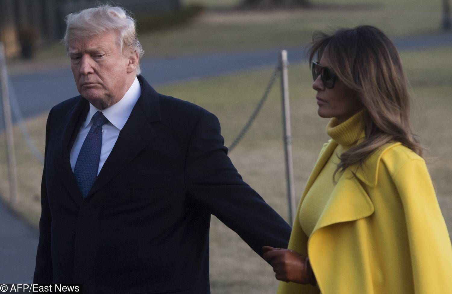 Melania Trump i Donald w Ohio