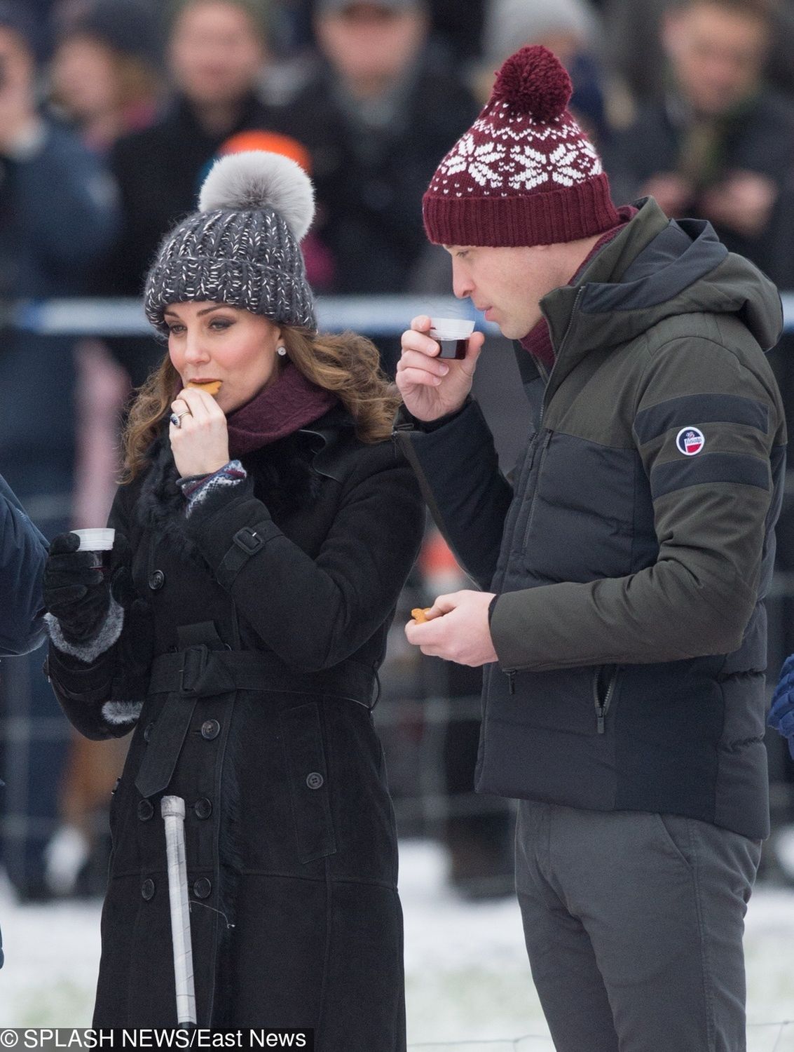 Księżna Kate w ciąży i książę William w Szwecji