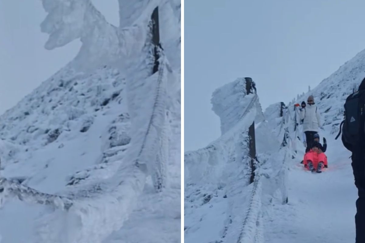 Pokazała, jakie warunki panowały na Śnieżce