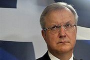 Rehn: jeden warunek nowej pomocy dla Grecji spełniony