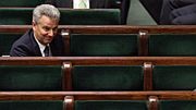 Minister infrastruktury Cezary Grabarczyk podczas posiedzenia Sejmu.