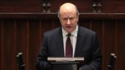 Minister finansów Jacek Rostowski podczas debaty nad budżetem na rok 2012 w Sejmie