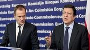 Donald Tusk i Manuel Barroso