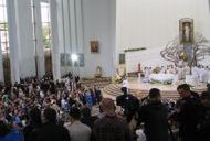 Benedykt XVI w sanktuarium w Łagiewnikach