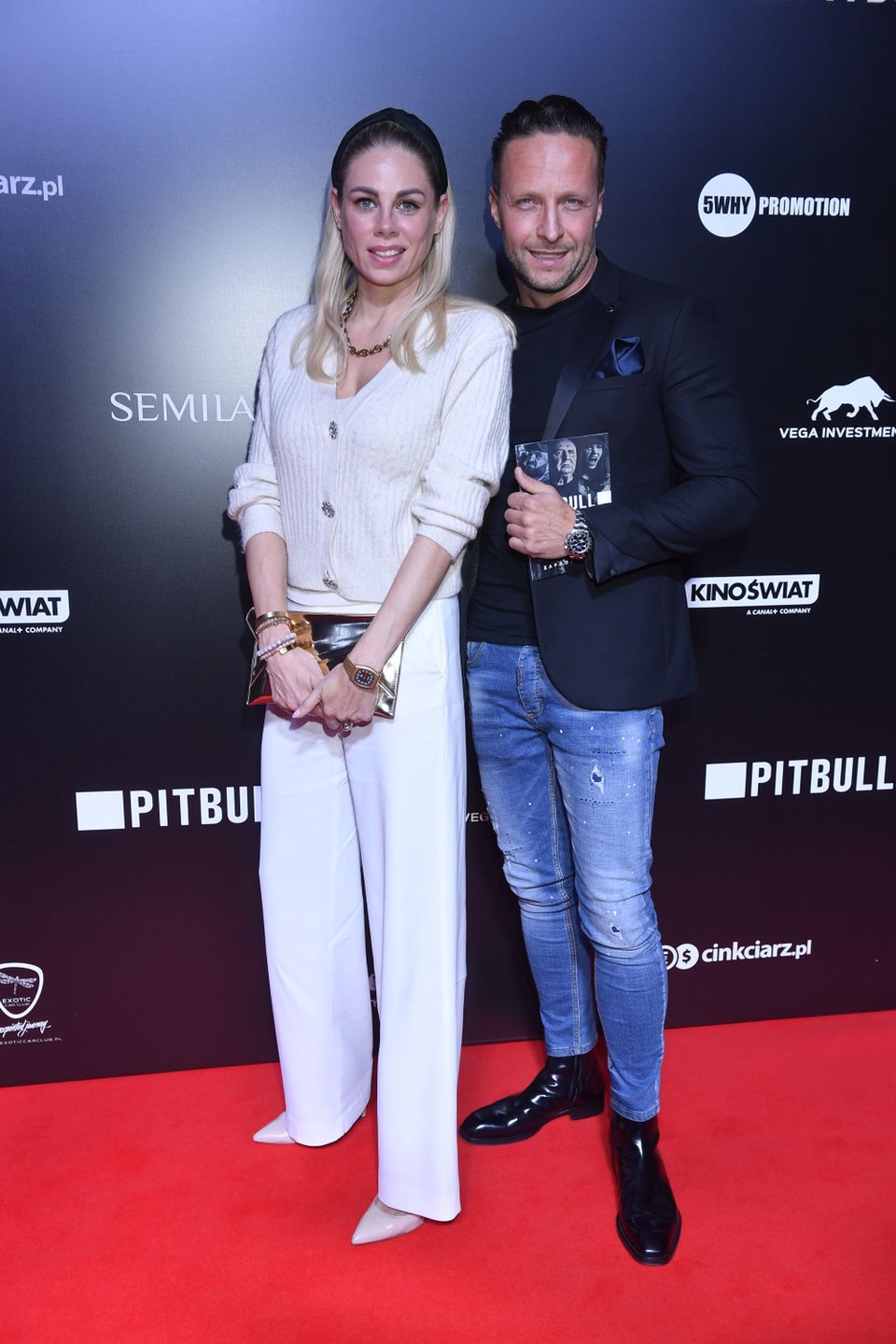 Magdalena Modra-Krupska, Marek Krupski - premiera filmu "Pitbull 2021"